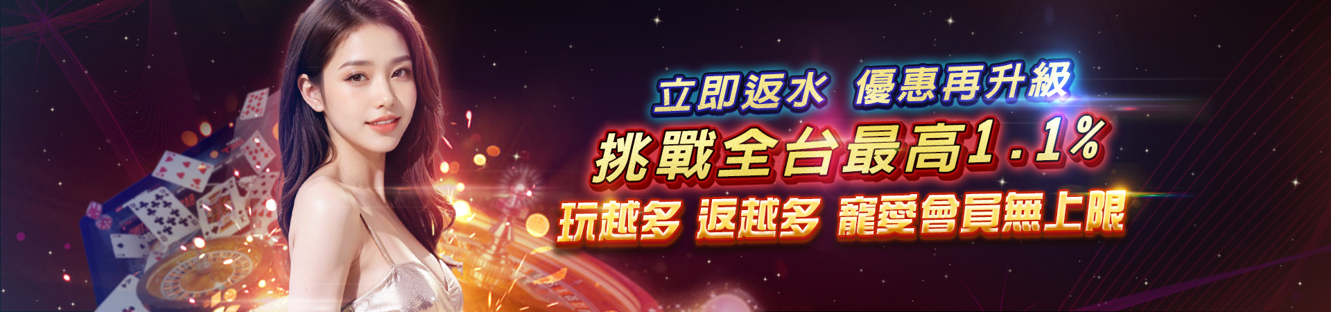TU娛樂城-立即返水最高1.1%，玩越多返越多